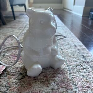 White Ceramic Bear Accent Light